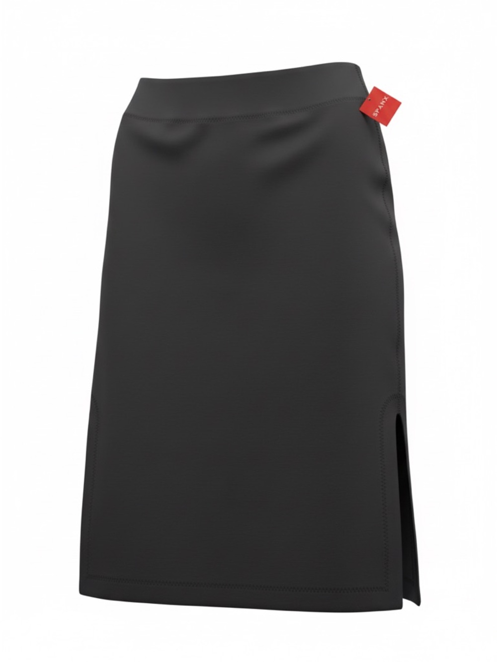 SPANX Black Pencil Skirt with Side Slits